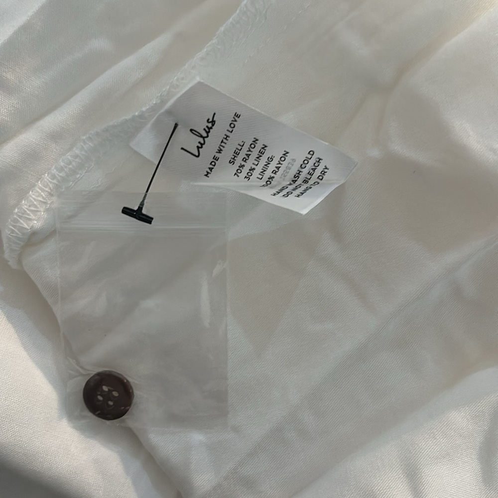 NWT Lulus Blissful Simplicity White Midi Dress - Picture 13 of 13